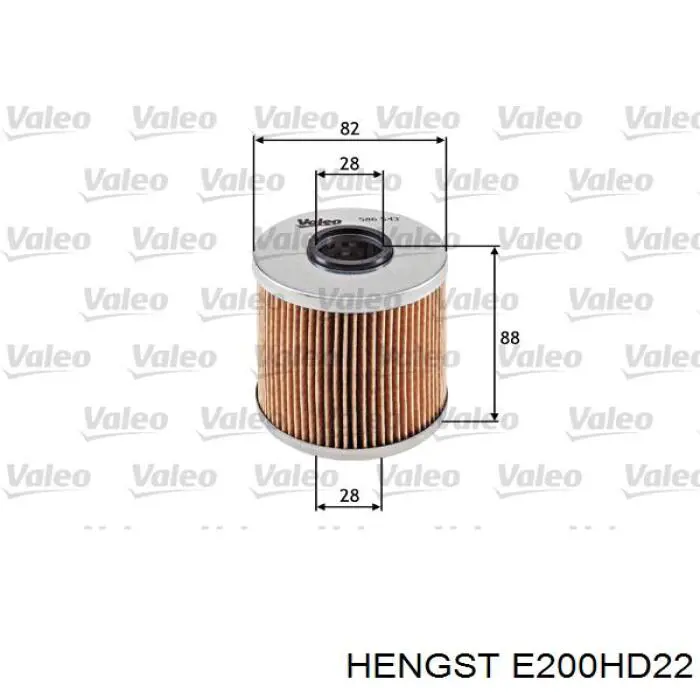 E200HD22 Hengst фільтр масляний