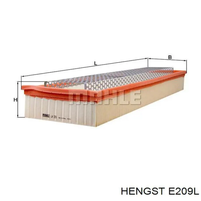 Повітряний фільтр E209L Hengst