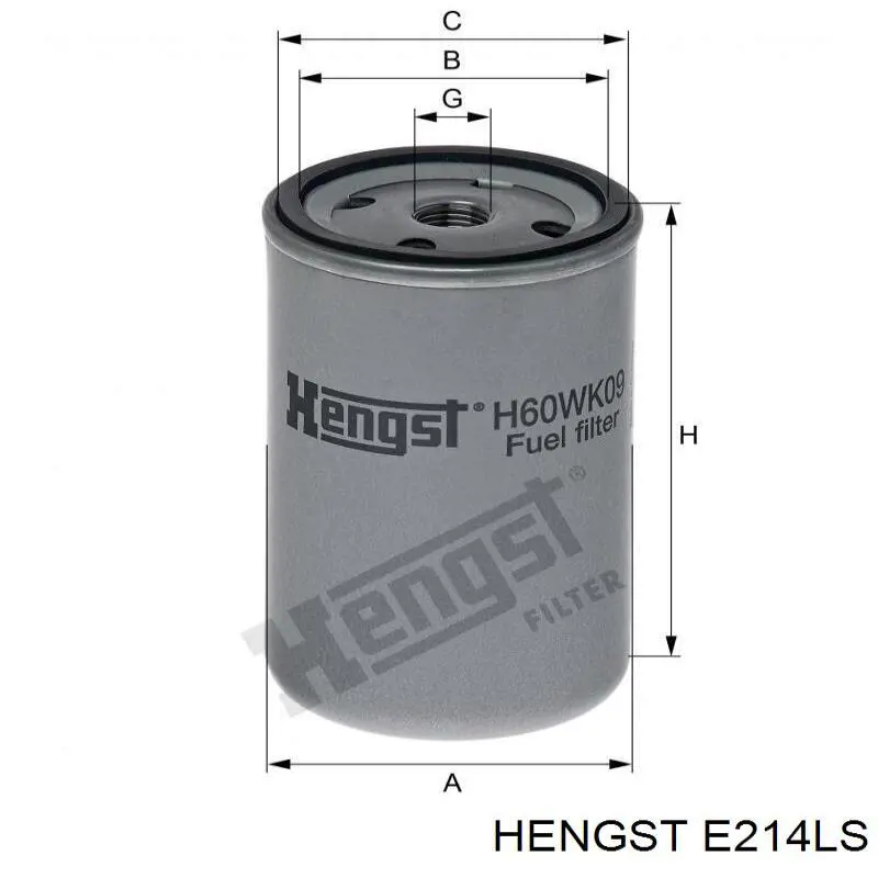 Елемент повітряного фільтра Hengst E214LS ціна, від 26.70 USD