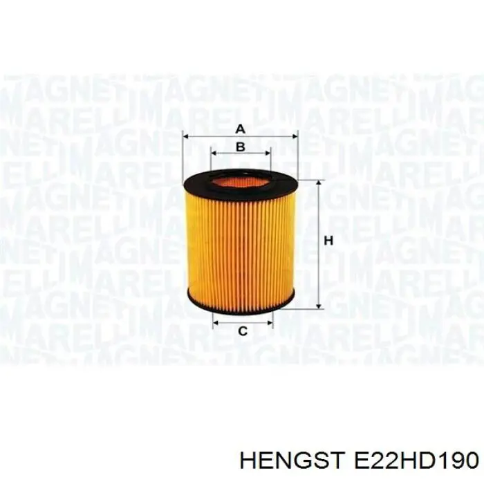 Фільтр масляний Hengst E22HD190