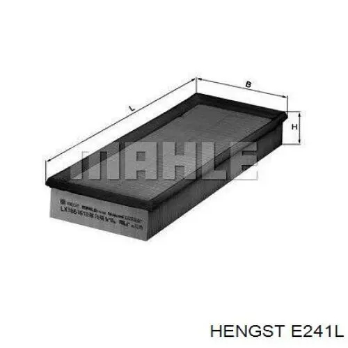 Елемент повітряного фільтра Hengst E241L ціна, від 7.25 USD