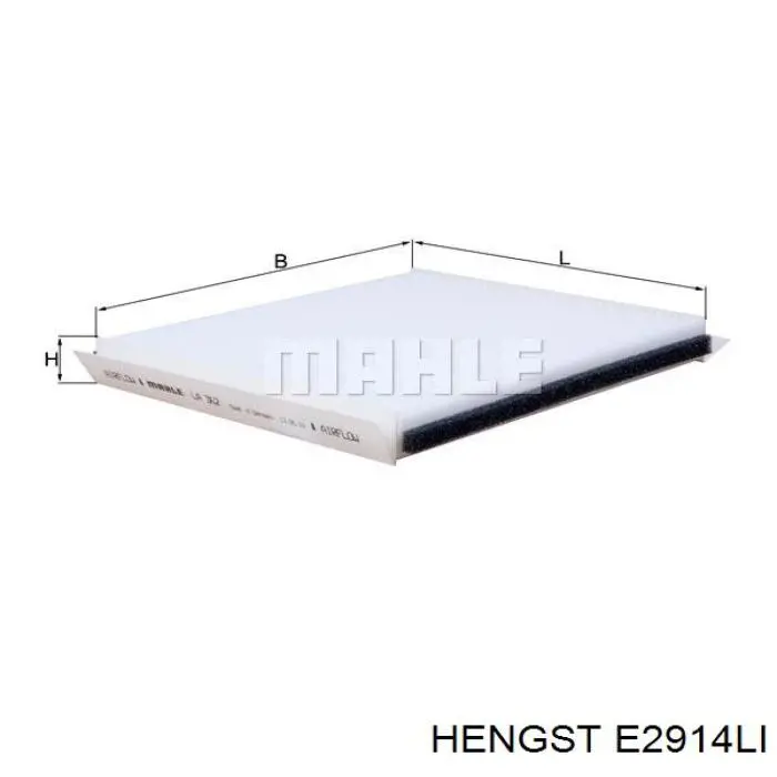 Купити E2914LI Hengst Фільтр салону вугільний