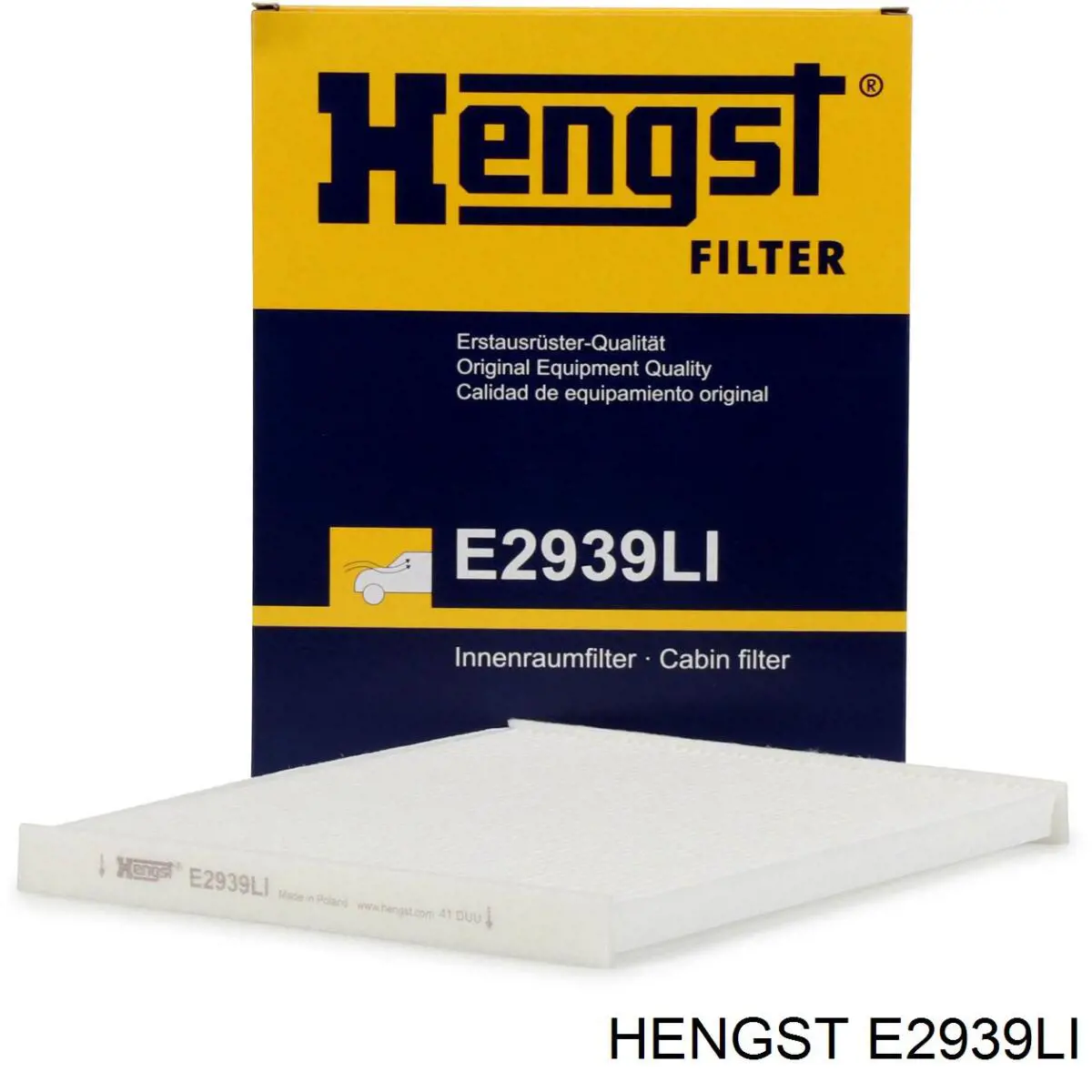 Повітряний фільтр салону Hengst E2939LI