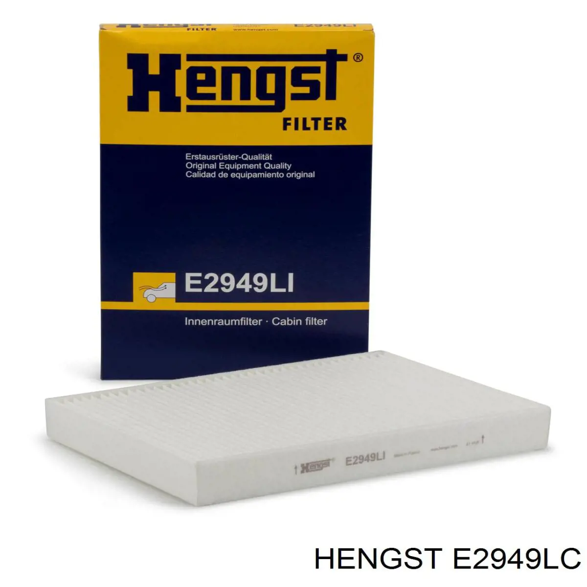 Повітряний фільтр салону Hengst E2949LC