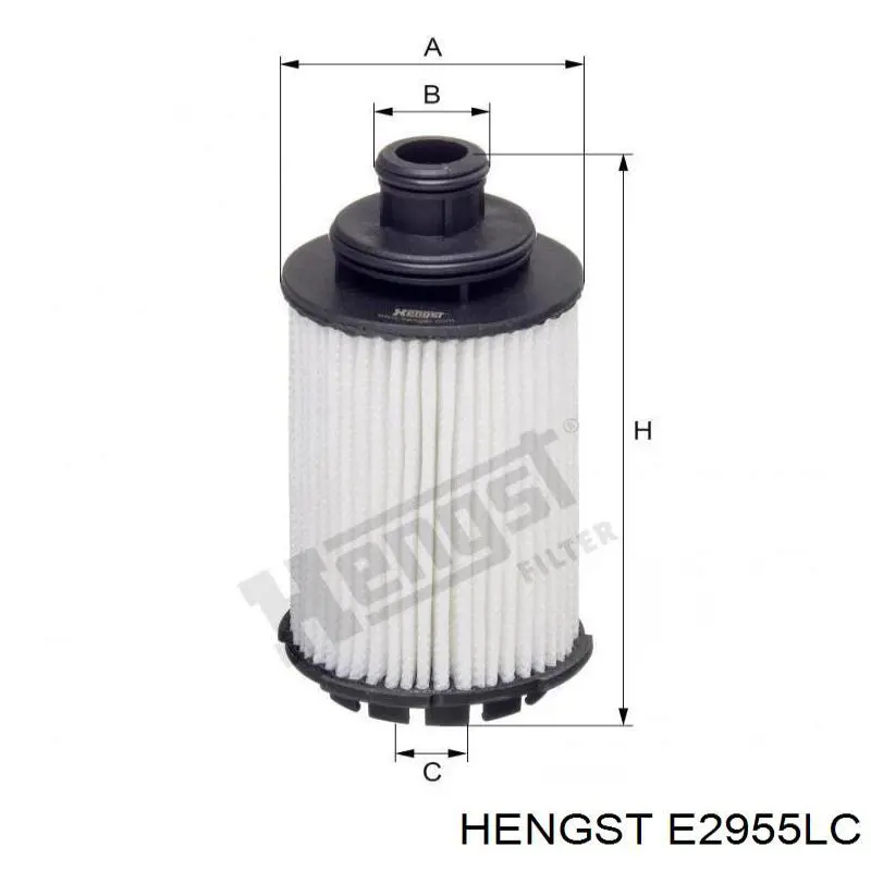 Повітряний фільтр салону Hengst E2955LC