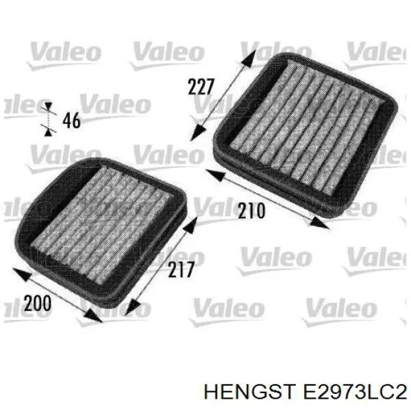 Фільтр повітряний обігрівача Hengst E2973LC2 ціна, від 23.56 USD