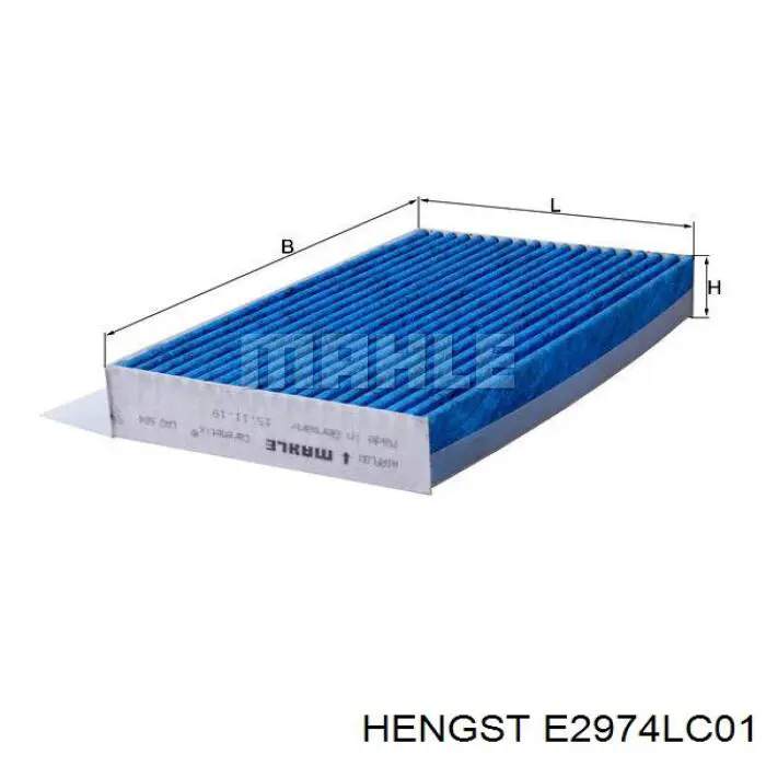 Фільтр повітряний обігрівача Hengst E2974LC01 ціна, від 6.98 USD