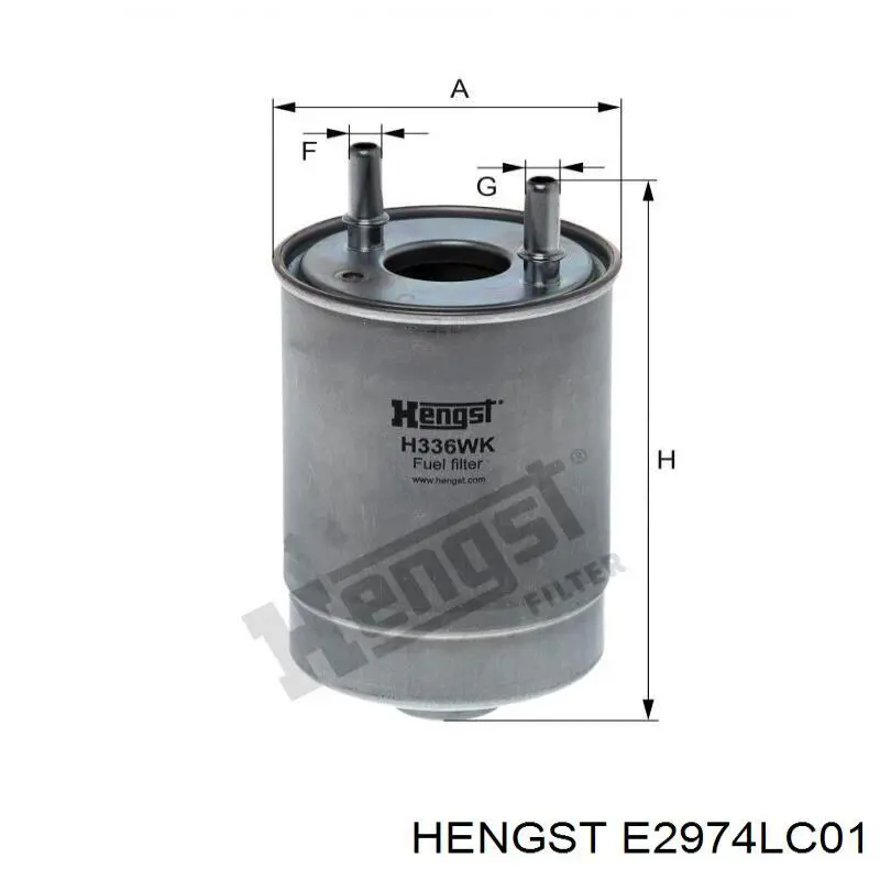 Повітряний фільтр салону Hengst E2974LC01