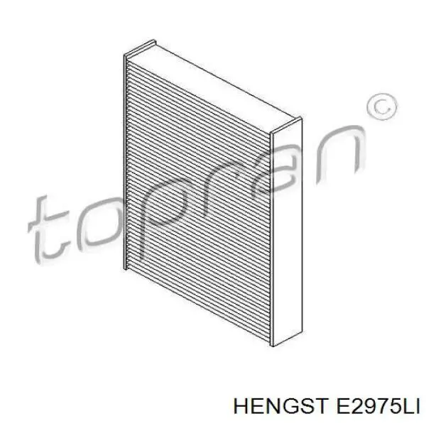 Повітряний фільтр салону Hengst E2975LI