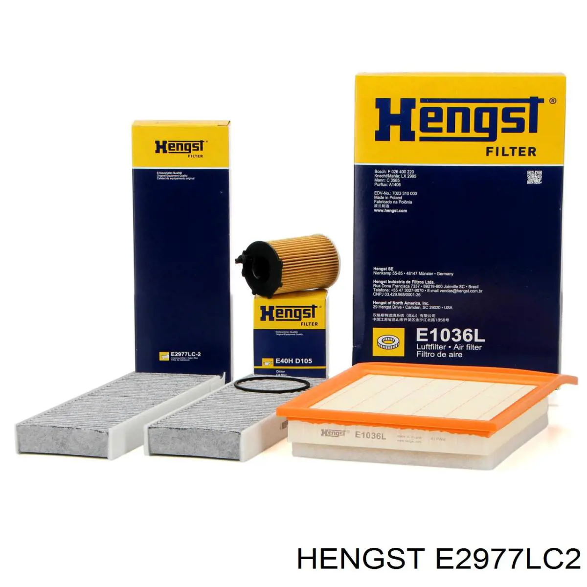 Фільтр повітряний обігрівача Hengst E2977LC2 ціна, від 14.83 USD