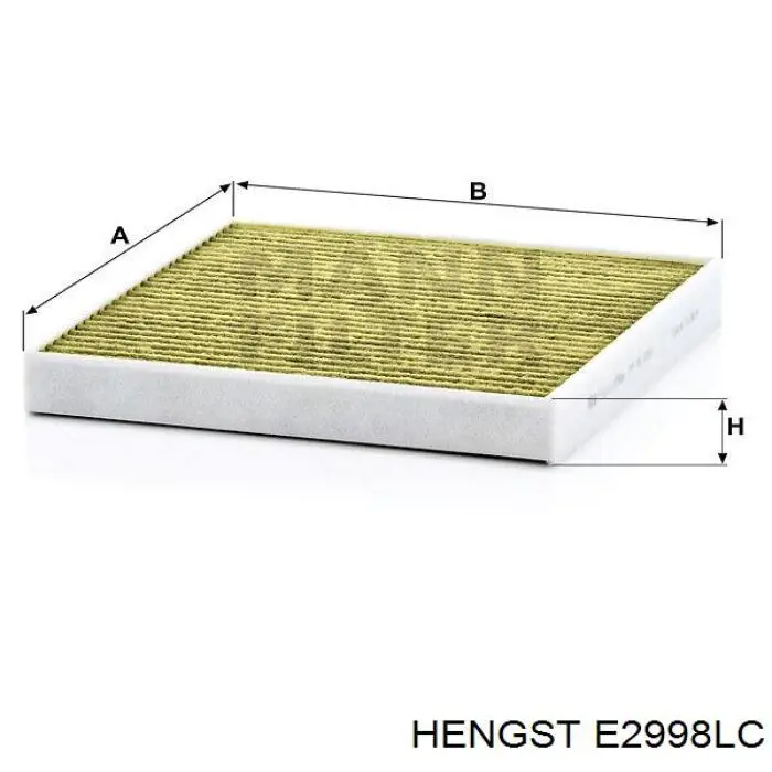Купити E2998LC Hengst Фільтр салону вугільний