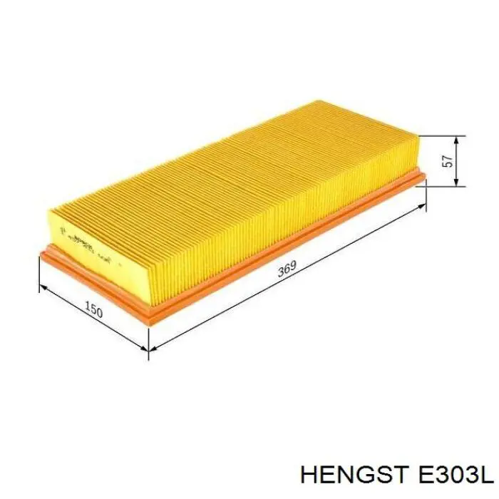 Купити E303L Hengst Автомобільний фільтр повітря