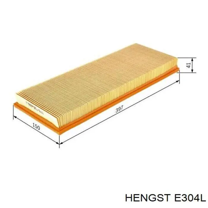 E304L Hengst Повітряний фільтр двигуна