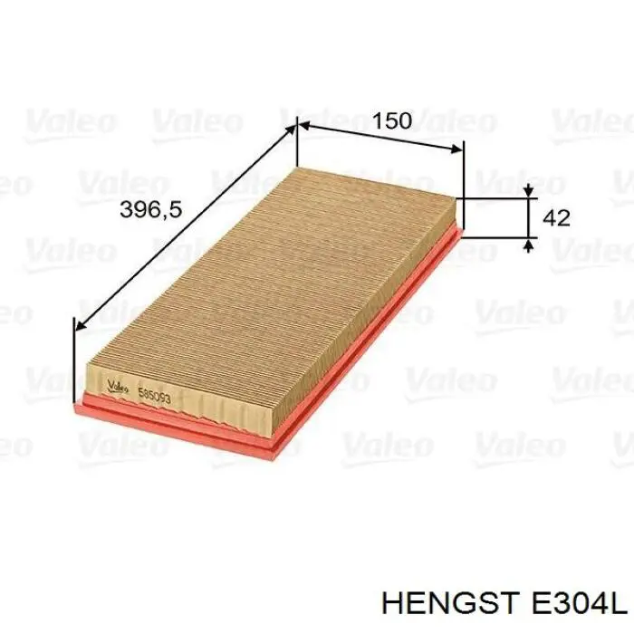 Повітряний фільтр E304L Hengst