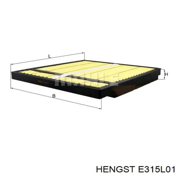 E315L01 Hengst Воздушный фильтр (Плоский)
