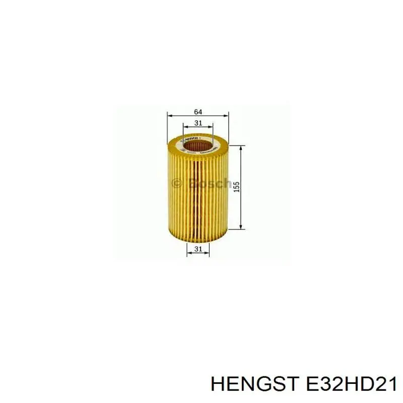 E32HD21 Hengst Фільтр масла