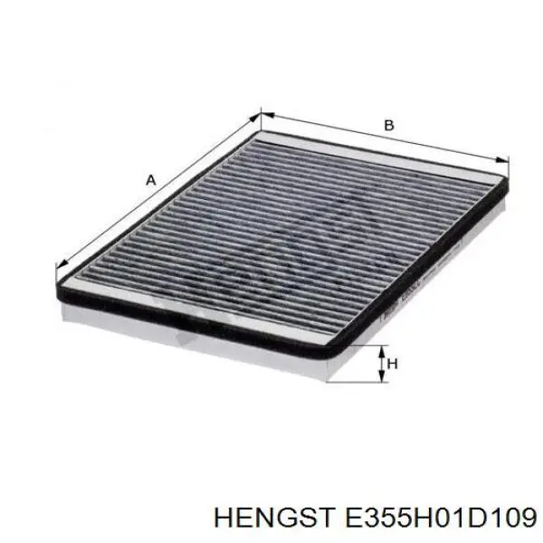 Масляний фільтр двигуна Hengst E355H01D109 ціна, від 11.56 USD