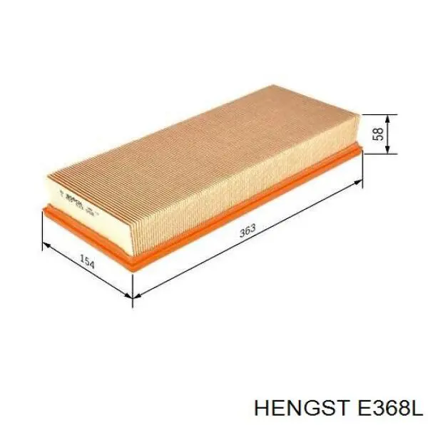Фільтр повітряний Hengst E368L