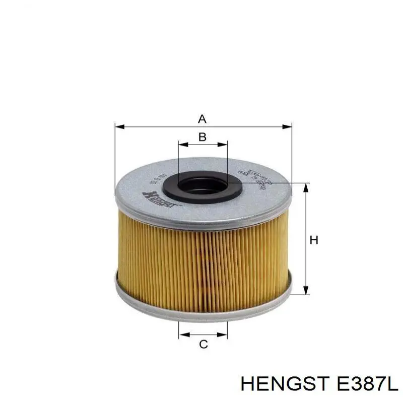 E387L Hengst фільтр повітряний