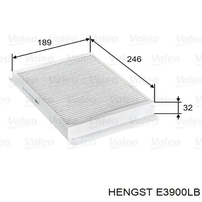 Фільтр повітряний обігрівача Hengst E3900LB ціна, від 14.79 USD