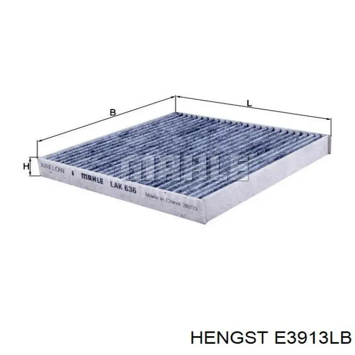 Фільтр салону E3913LB Hengst