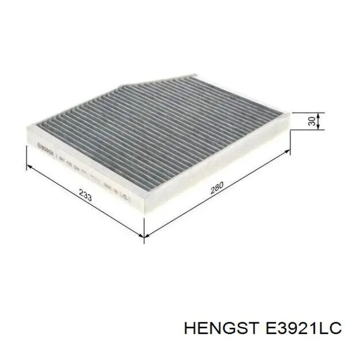 E3921LC Hengst Внутрішньосалонний фільтр