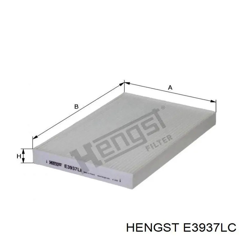 E3937LC Hengst Внутрішньосалонний фільтр