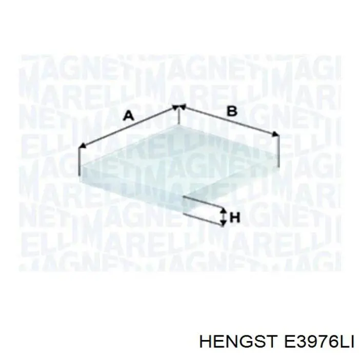 Купити E3976LI Hengst Фільтр салону вугільний