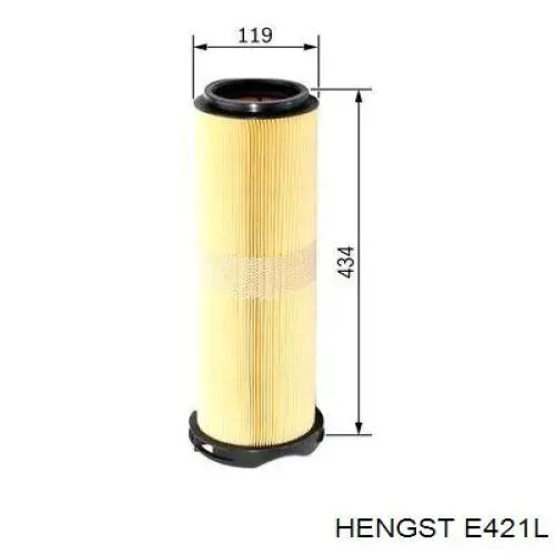 Повітряний фільтр E421L Hengst