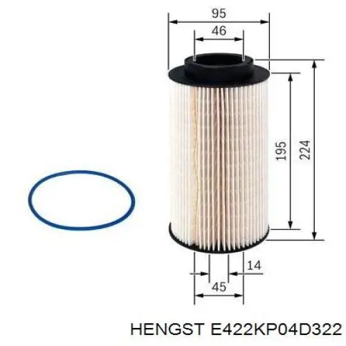 Фільтр тонкого очищення палива Febi 104844 ціна, від 28.94 USD