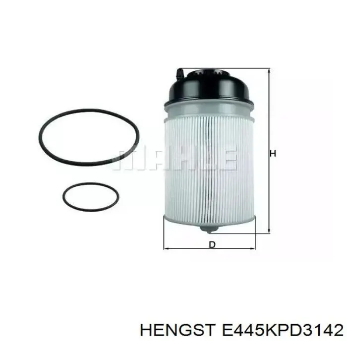 Фільтр тонкого очищення палива Hengst E445KPD3142 ціна, від 92.62 USD