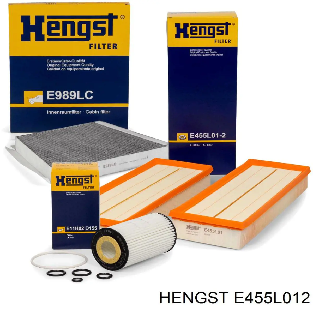 Елемент повітряного фільтра Hengst E455L012 ціна, від 19.28 USD