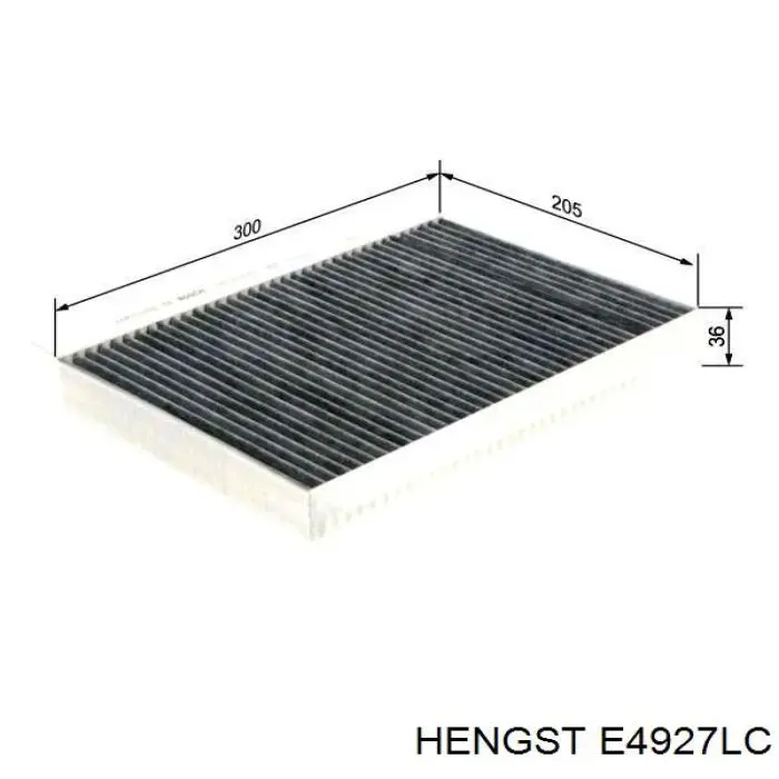 Фільтр повітряний обігрівача Hengst E4927LC ціна, від 22.65 USD