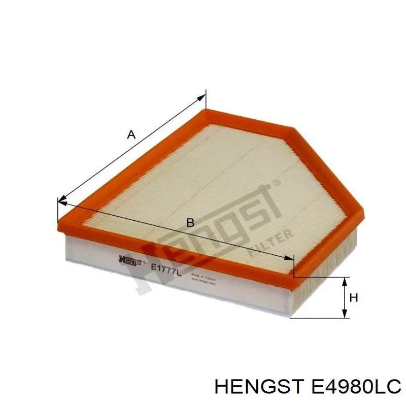 Фільтр салону E4980LC Hengst