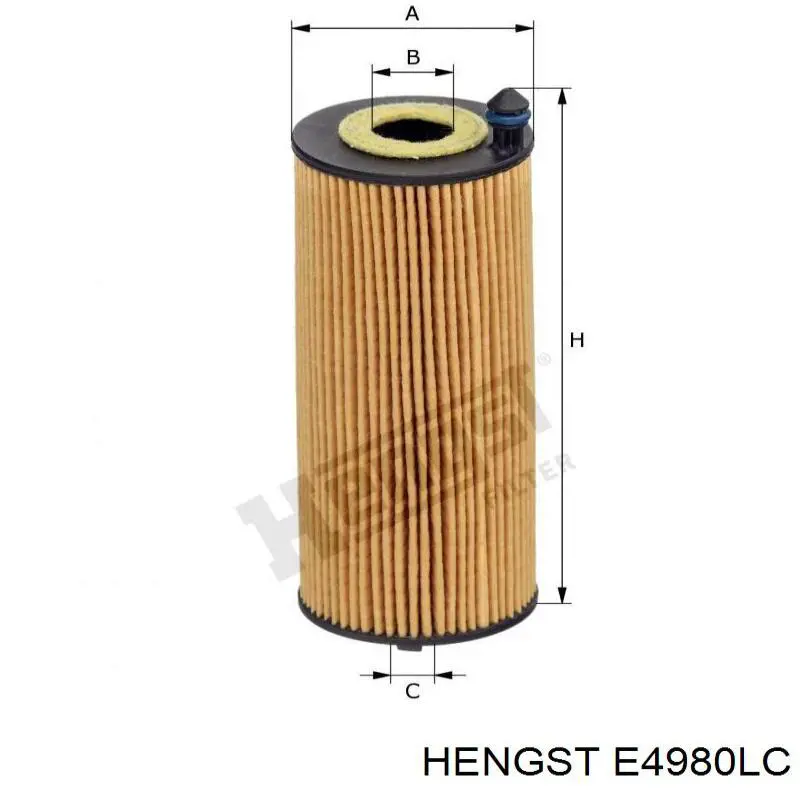 Повітряний фільтр салону Hengst E4980LC