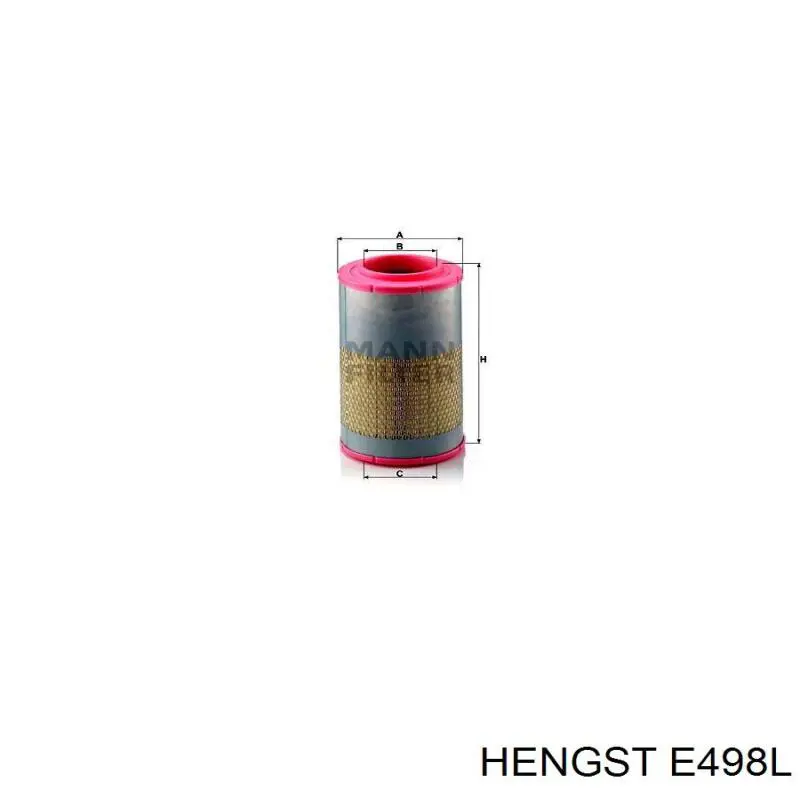Елемент повітряного фільтра Hengst E498L ціна, від 33.82 USD