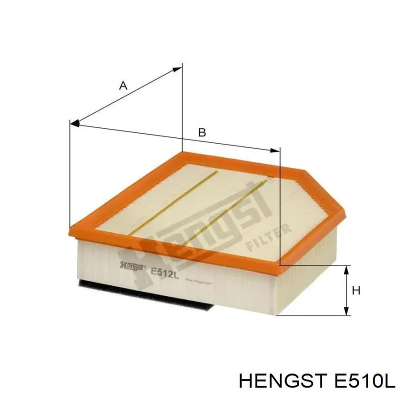 Купити E510L Hengst Автомобільний фільтр повітря