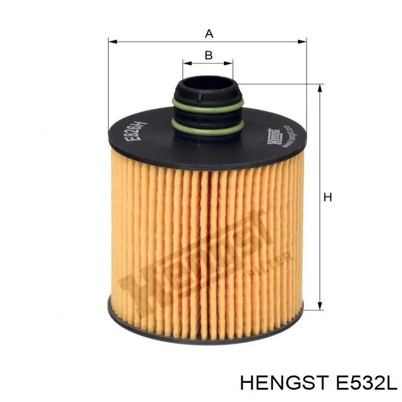 Повітряний фільтр E532L Hengst