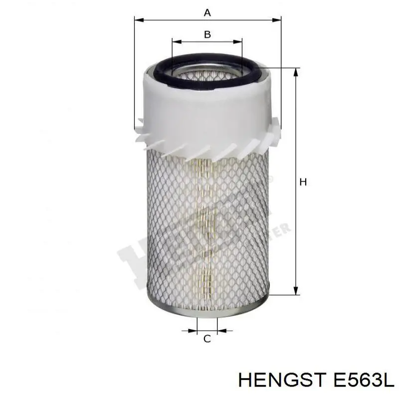 Фільтр повітряний E563L Hengst