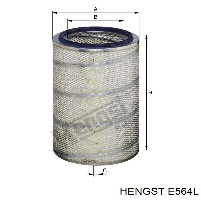 E564L Hengst фільтр повітряний