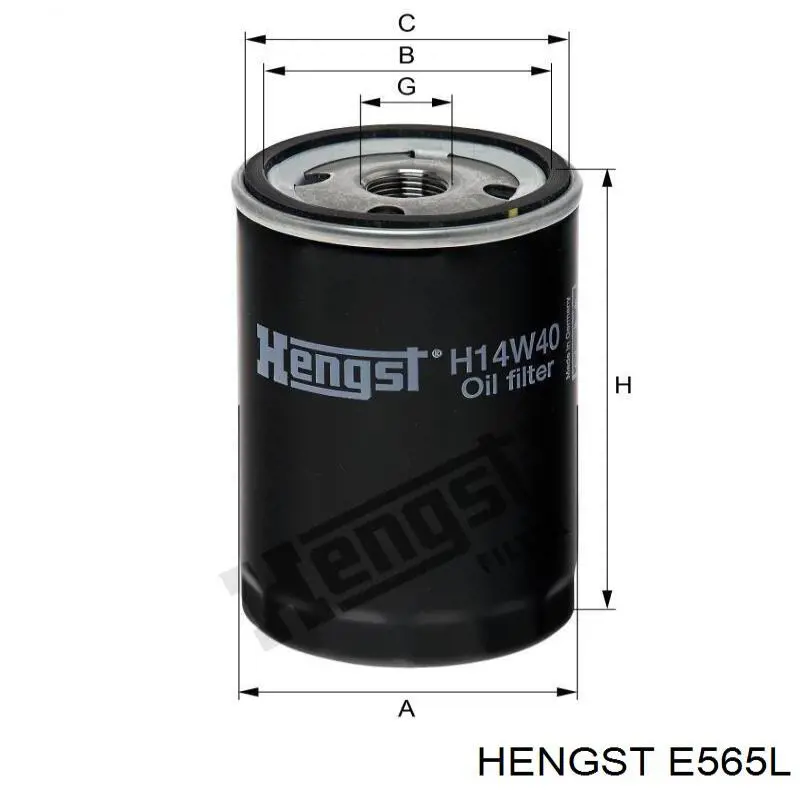 Фільтр повітряний Hengst E565L
