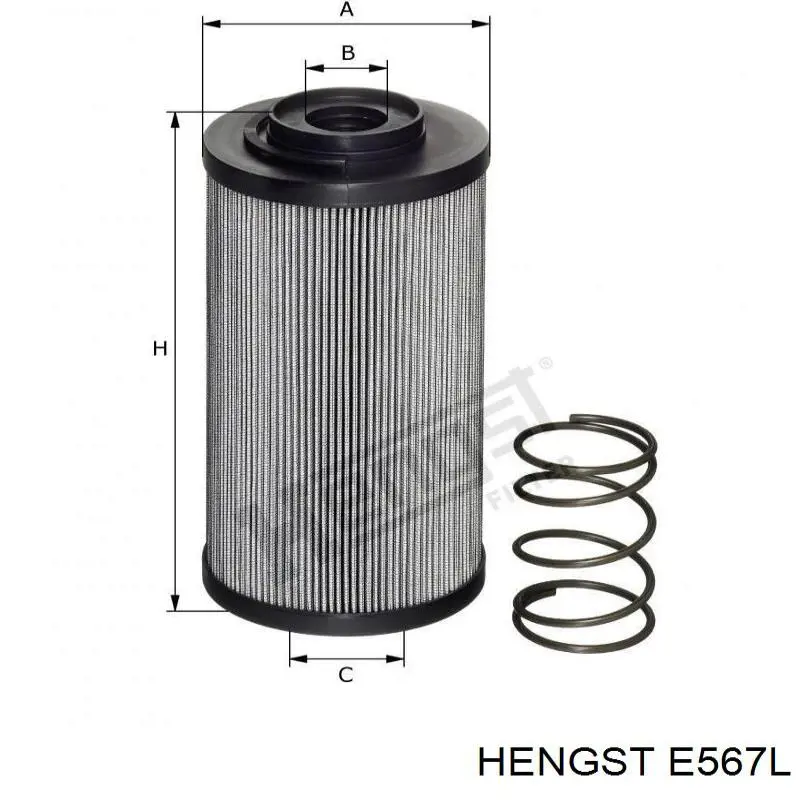E567L Hengst Повітряний фільтр двигуна