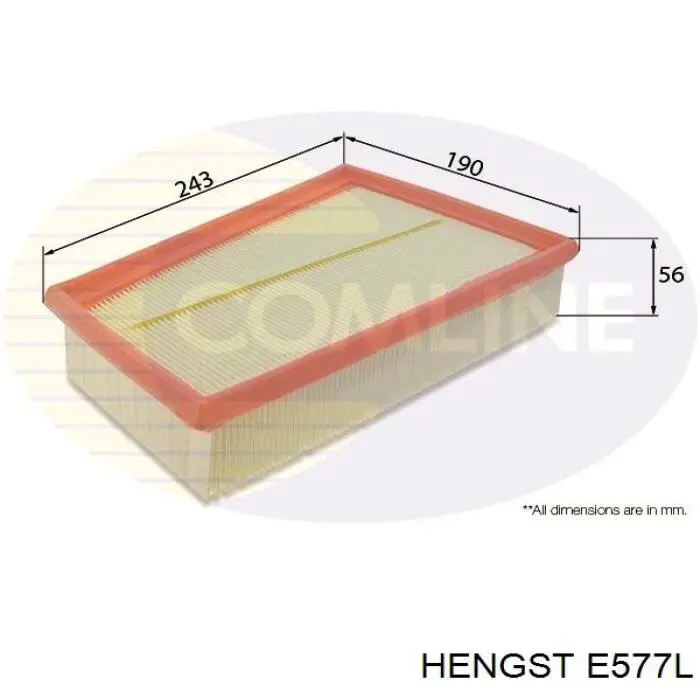 Повітряний фільтр E577L Hengst