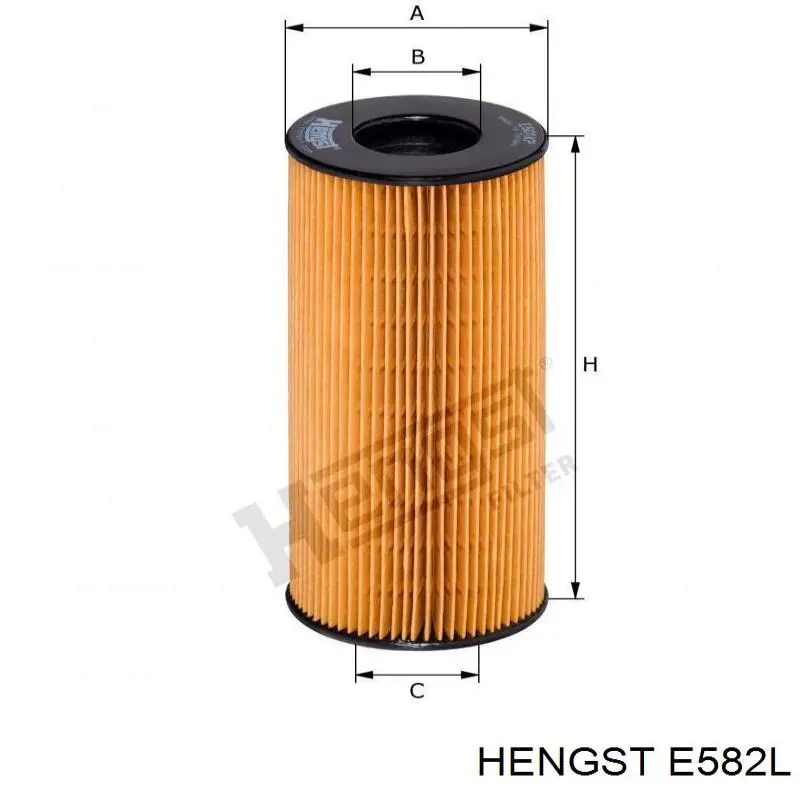 Повітряний фільтр E582L Hengst