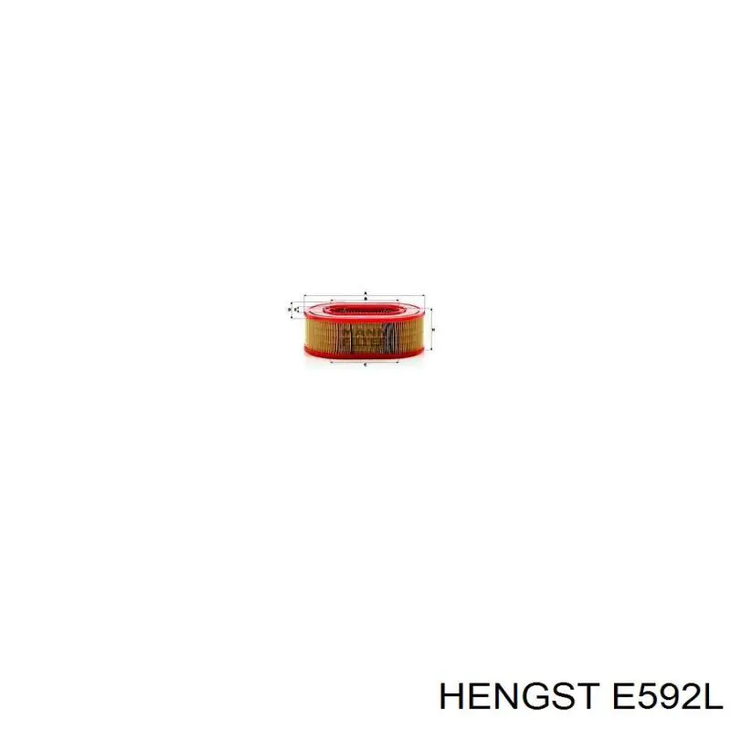 Фільтр повітряний E592L Hengst