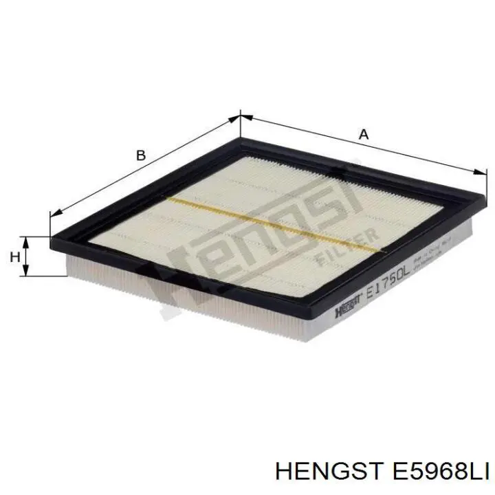 Фільтр повітряний обігрівача Hengst E5968LI ціна, від 12.47 USD