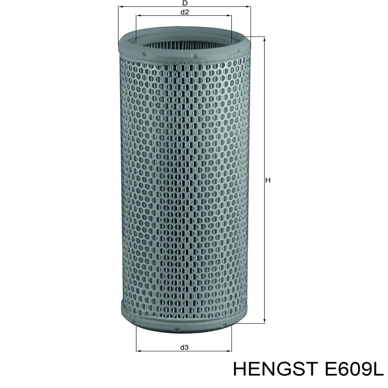 Елемент повітряного фільтра Hengst E609L ціна, від 7.76 USD