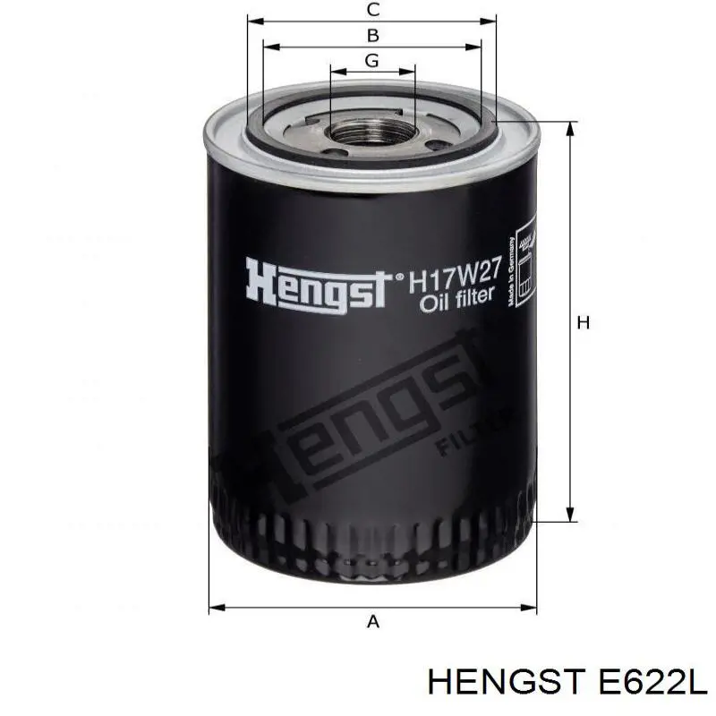 Повітряний фільтр салону Hengst E622L