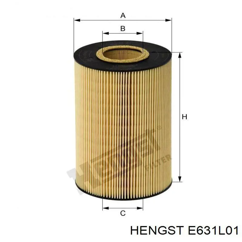 E631L01 Hengst Повітряний фільтр двигуна