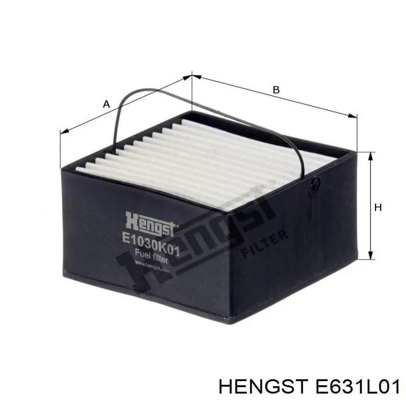 Елемент повітряного фільтра Hengst E631L01 ціна, від 68.13 USD